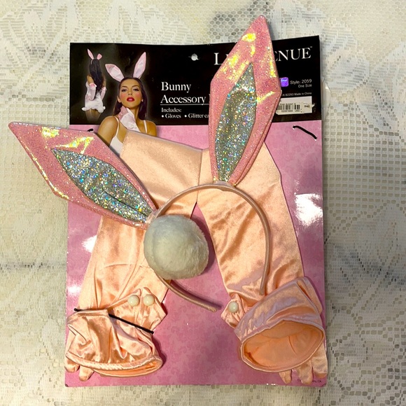 Bunny Costume (3)piece Accessories kit By Leg Avenue